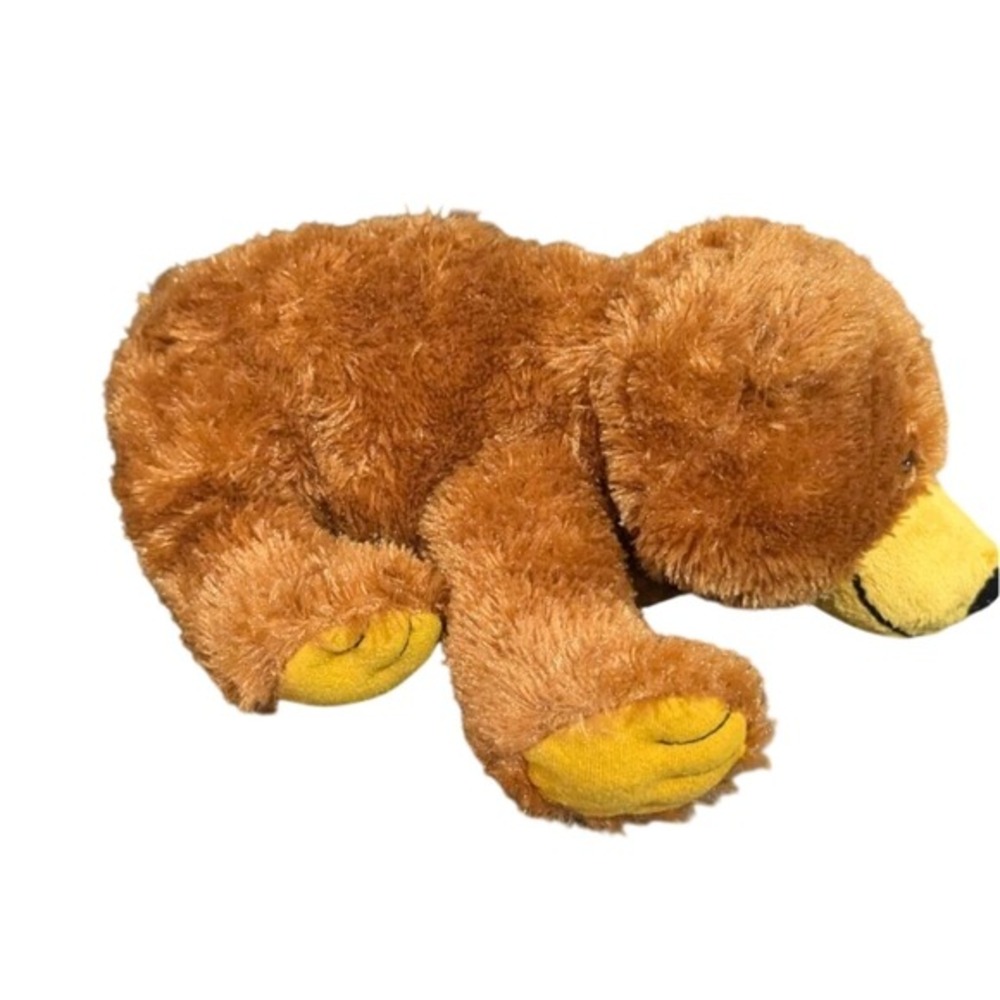 Kohls Cares Eric Carle Brown Bear Plush Stuffed Animal 11 inch 2012 Brown Yellow
